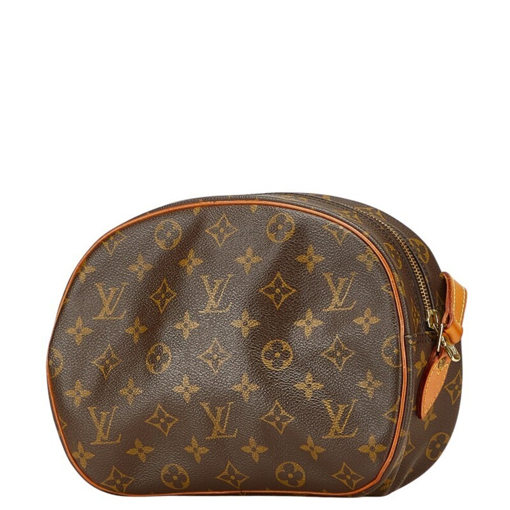 Louis Vuitton Brown Shoulder Monogram Bag Leather Blois